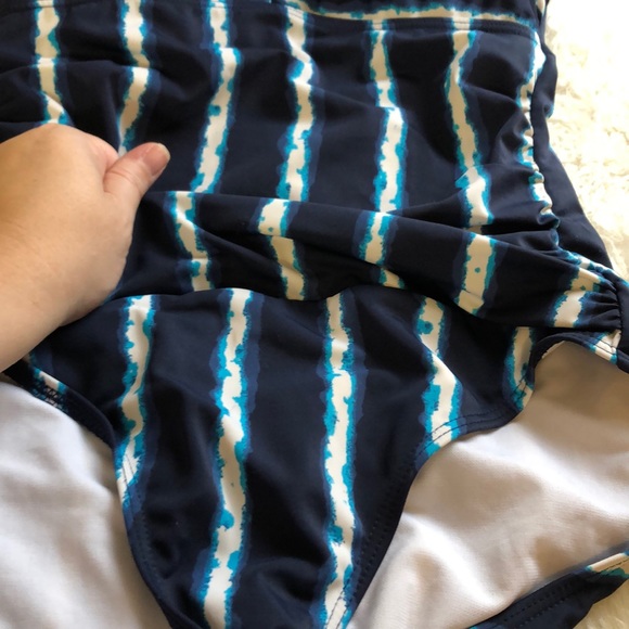 TOGS SWIMWEAR Strapless One Piece Swimsuit, 10 - Picture 11 of 11